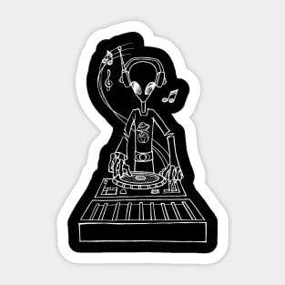 Galactic DJ Sticker